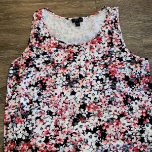 Sleeveless floral top